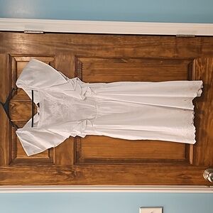 Old Navy White Linen Dress sz Small